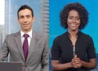 Foto de César Tralli e Maju Coutinho