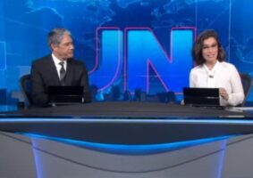 William Bonner e Renata Vasconcellos no Jornal Nacional