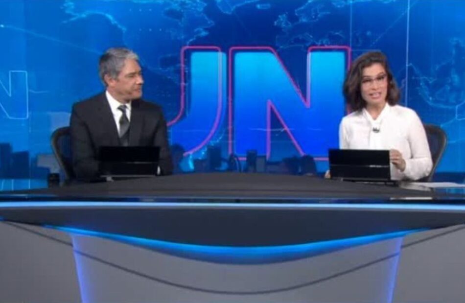 William Bonner e Renata Vasconcellos no Jornal Nacional